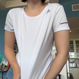 Adidas White Performance Tee